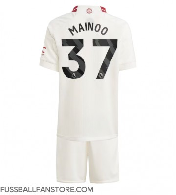 Manchester United Kobbie Mainoo #37 Replik 3rd trikot Kinder 2023-24 Kurzarm (+ Kurze Hosen)